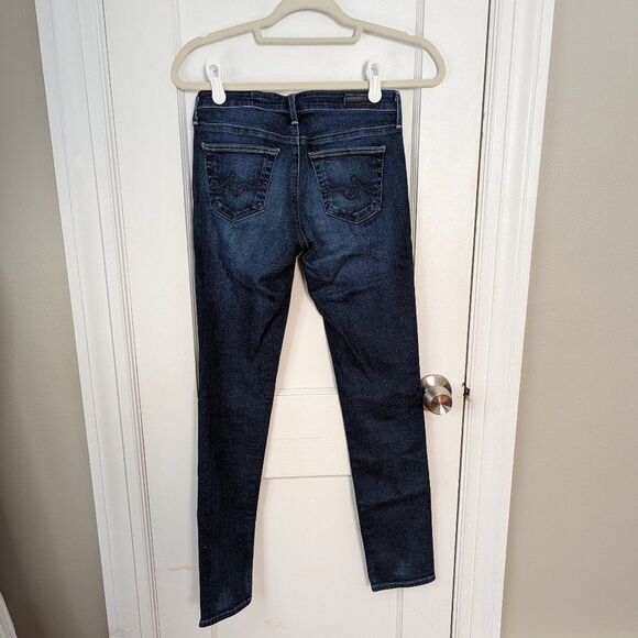 Ag Adriano Goldschmied | The Stilt Cigerette Leg Dark Wash Mid-Rise Jeans Sz 25 - Picture 2 of 9